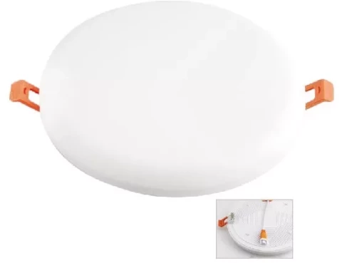 Iebūvējams LED gaismeklis 200-240V 18W 1820Lm 3000K IP:44 120x16mm apaļš