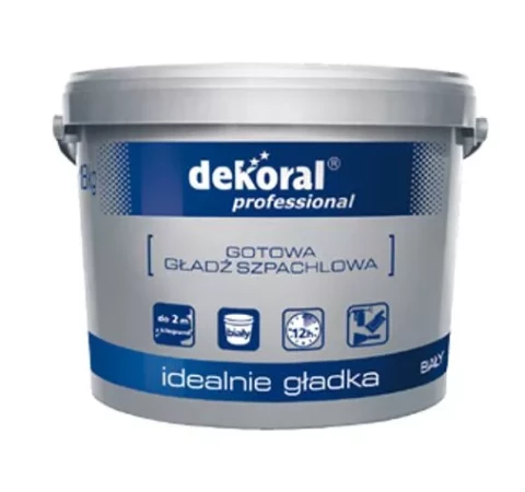 Dekoral gatavā špaktele 25kg/15L Lietošanai iekštelpās