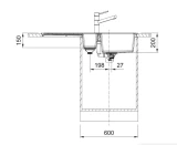 Кухонная мойка FRANKE S2D 651-100, 100x51см TECTONITE Urban Grey 143.0615.785