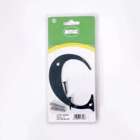 Burts C, melns, 100x97mm