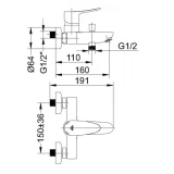 Maisītājs vannai Static-10/k(N)