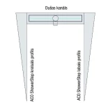 ACO ShowerStep, right side, 990mm, H12.5 (9010.72.51)