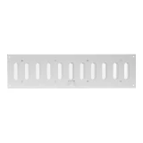 grille metal, 400x100mm, adjustable, white