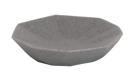 CRYSTAL soap dish, grey Material: Polymer resin