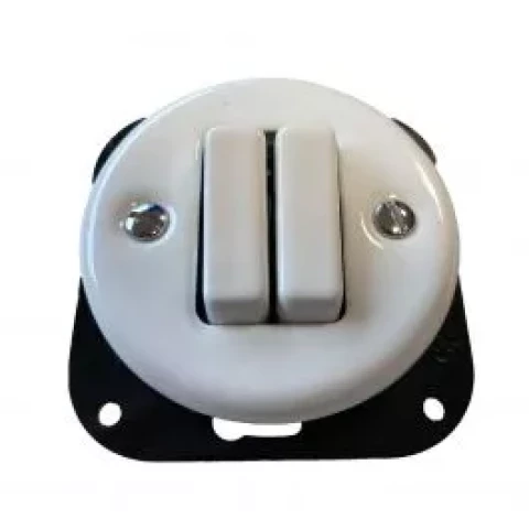 FENDE slēdzis 2-polu Z/A keramisks balts