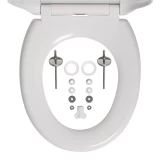 Tualetes poda vāks VEGAS SC Duroplasts, balts