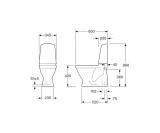 GUSTAVSBERG pot NAUTIC 1500 vertical outlet, SC/QR lid, C+, 2/4L,  GB1115002R1331G