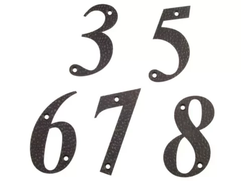 Numurs 4, melns, 100x65mm