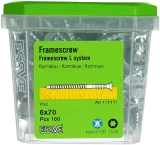 Выравнивающие шурупы Essve 6x70 Zn 100 шт/уп, 111111