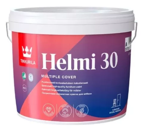 Tikkurila HELMI 30 C 2.7L полуматовая краска для мебели
