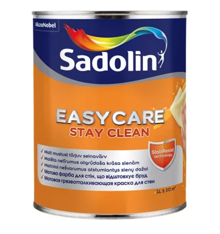 Sadolin EasyCare BW 1L Матовая акриловая краска для стен