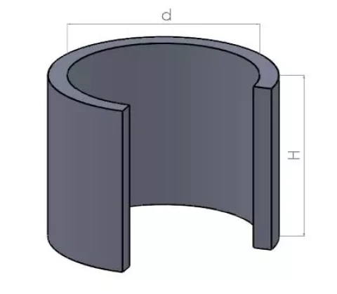 Aku betona grods, KC-15-9, ār. D1680mm, iekš. D1500mm, H890mm