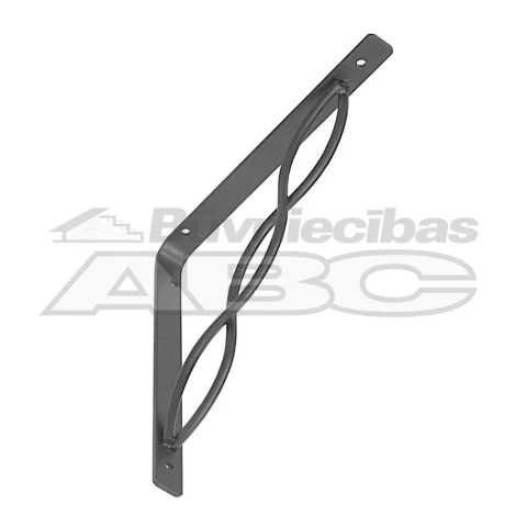 Plaukta turētājs 200x200mm WPRP 200, melns