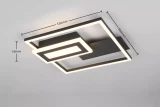 Ceiling lamp Trio SPIRO 2500lm 3000K 22W black matte R67862132