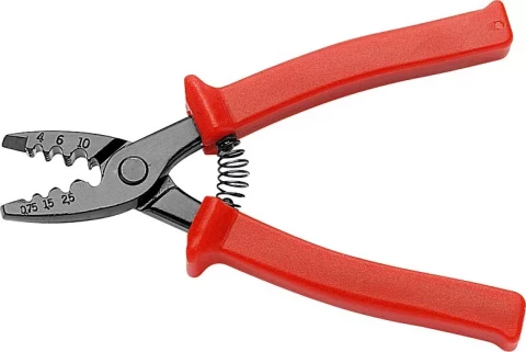 Обжимные клещи для изолированных сжимных наконечников 0,75-10mm2 9004