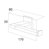 ITEMS Держатель туалетныи бумаги без крышки