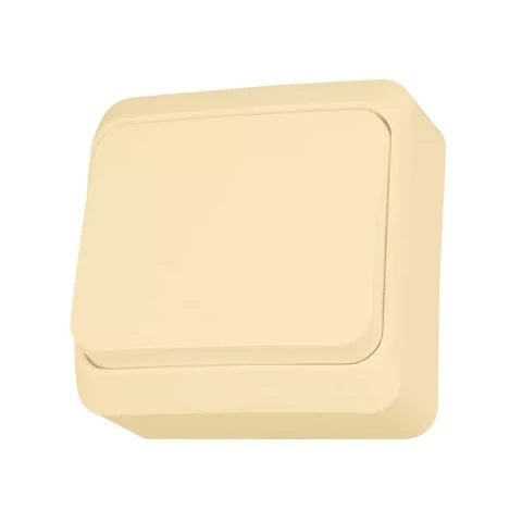 Выключатель 1-клавшный PRIMA, крем