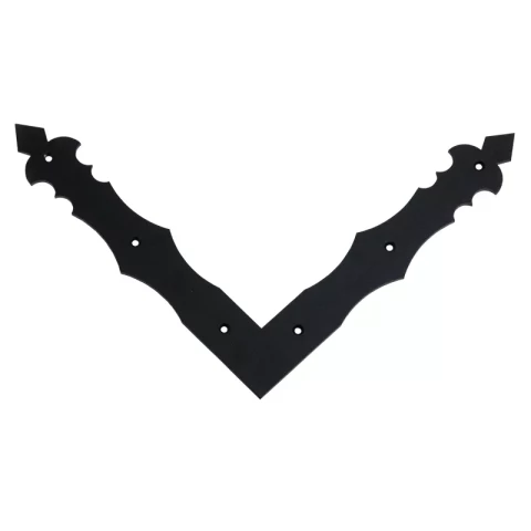 Декоративный оконный уголок черный