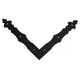 Декоративный оконный уголок черный