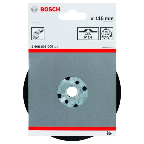Gumijas slīpšķīvis D 115 Bosch 2608601005