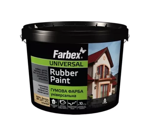 Farbex universāla gumijas krāsa RAL6005 3.5kg matēta zaļa