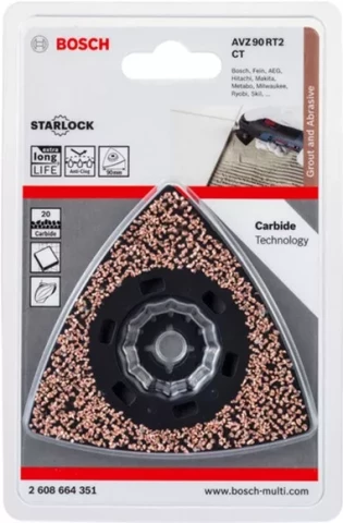 Шлифпластина AVZ 90 RT2 Carbide RIFF 90 мм Bosch 2608664351