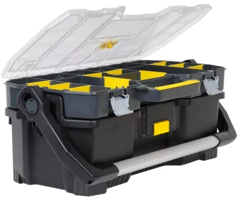 Instrumentu Kaste 24" 2daļas+ organaizers Stanley