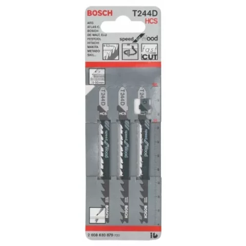 Figūrzāģa asmeņi T 244 D 3gab/iep, BOSCH 2608630879