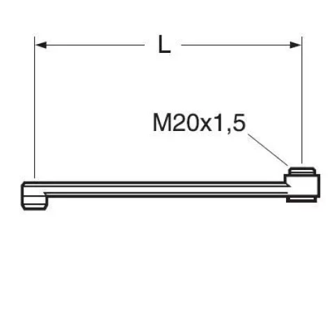 Излив для смесителя 150mm