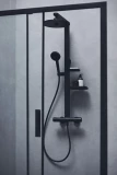 Ideal Standard Ceratherm ALU+ thermostatic shower system, matt black BD583XG