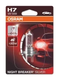 AUTO SPULDZE OSRAM 55W 12V  H7 Night breaker silver 1gb blister