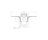 HL 62.1 Apsildāms traps DN110  vert.izv.  HL62.1H/1