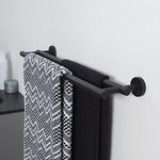 BOSTON bath towel-rail, black stainless steel