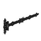 Decorative gate hinge 400x45x90x3,0 mm black