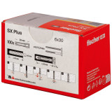 Дюбель FISCHER нейлоновый SX Plus 6x30, 100 шт.