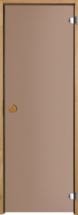 Durvis SAUNA 81 7x19 (69x189cm) bronzas stikls, kārba neapstr.alksnis
