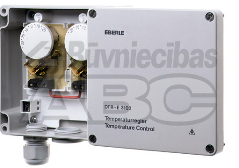 EBERLE DTR-E 3102 A wall mounted differential thermostat for guttering and outside surface heating.