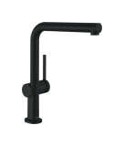 Hansgrohe single lever kitchen mixer with pull-out shower Talis M54 270 1jet, matte black, HG72808670
