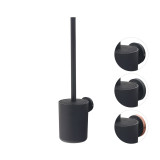 URBAN toilet brush & holder, black