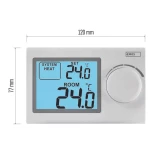 Telpas manuāls termostats 5-35°C 2xAAA balts EMOS
