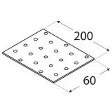 SAVIENOJUMU PLATE  200x60x2.0 mm