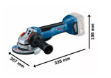 CORDLESS ANGLE GRINDER GWX 18V-10P XLOCK without battery and charger BOSCH 06019J4200