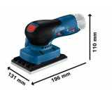 CORDLESS ORBITAL SANDER GSS 12V-13 without battery and charger BOSCH 06019L0001