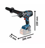 CORDLESS DRILL/DRIVER GSR 18V-150C without battery and charger, BOSCH 06019J5002