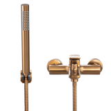 Bath mixer HURIN with shower set copper, BW-04-014-L