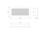 grille fireplace, 250x120mm