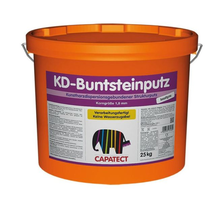 KD-Buntsteinputz Granitschwarz 25kg Mosaic Plaster