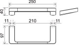 Ravak dvieļu žāvētājs TD 300, koncepcija 10°, X07P324