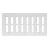 Grille metal, 300x150mm, adjustable, white