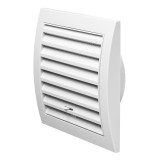 ventilation grille plastic, 148x153mm, Ø100mm, adjustable